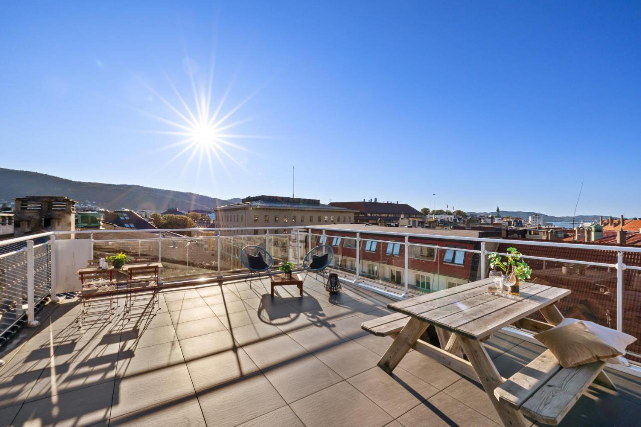 2 Min To Bryggen - Rooftop - Office With 49" Screen Bergen Extérieur photo